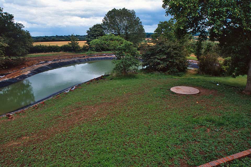 Waterlands build, restore and repair lakes, ponds and water features: new lake at Barcombe.
