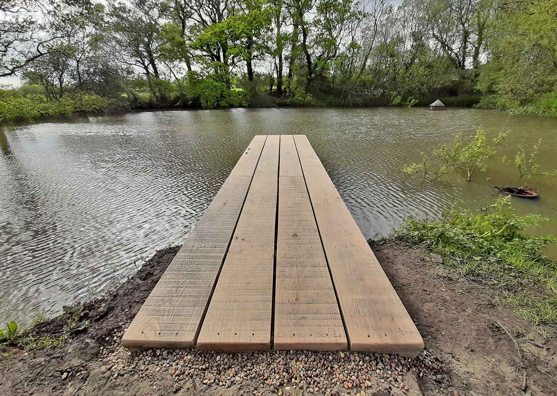 Waterlands build, restore and repair lakes, ponds and water features: Pontoon.