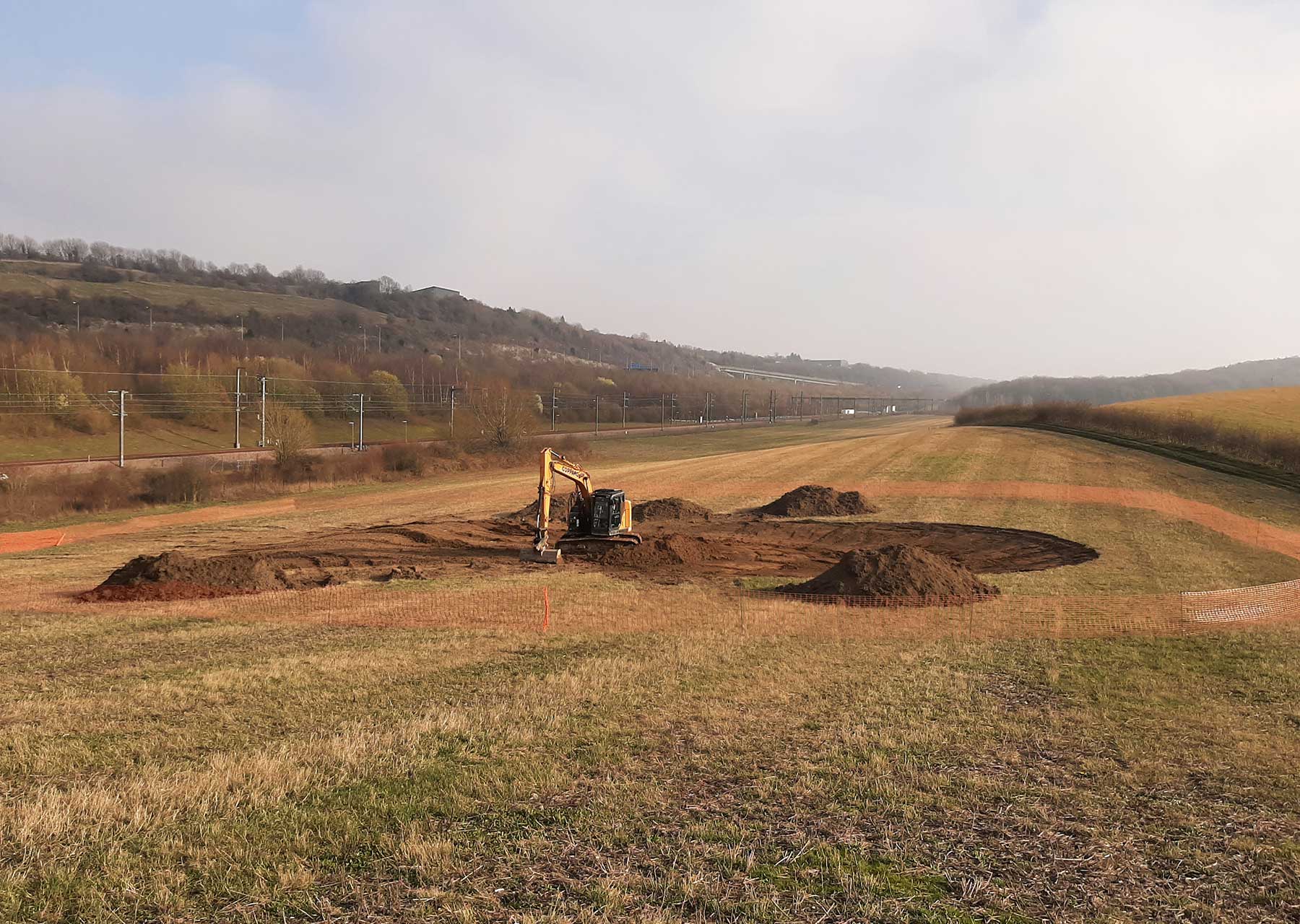 Waterlands build, restore and repair lakes, ponds and water features: Dew ponds for Kent Wildlife Trust.