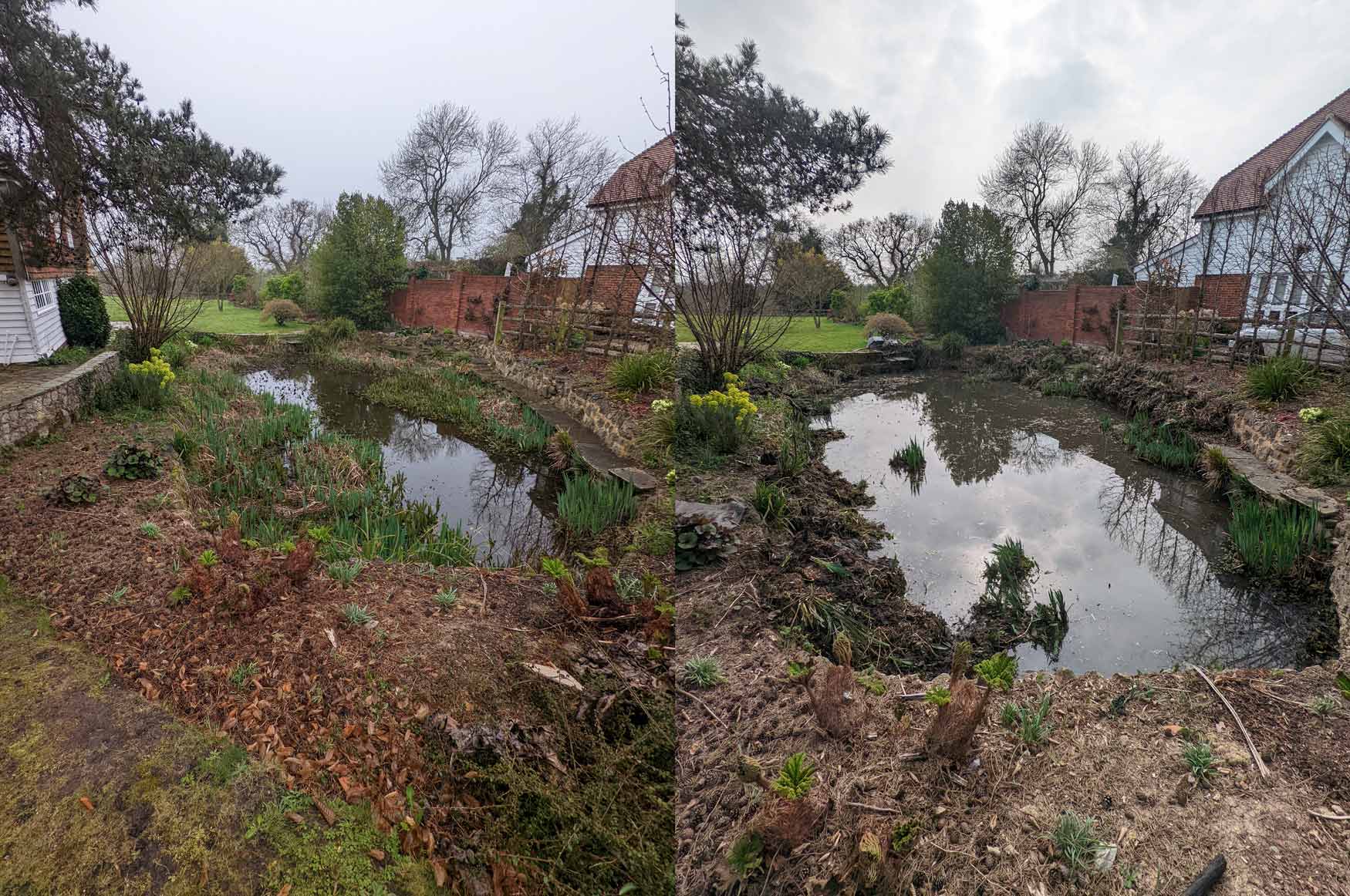 Waterlands build, restore and repair lakes, ponds and water features: Pond restoration, Sandhurst, Kent